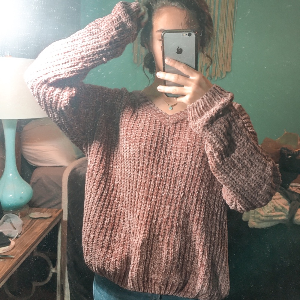 Chenille Knit Sweater